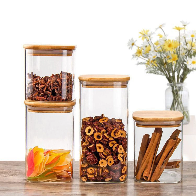 Borosilicate Glass Storage Jar, Kitchen Container Glassware