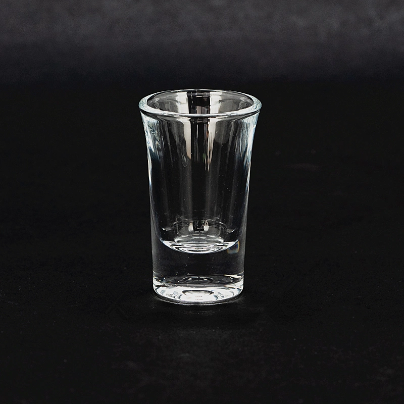 Wholesale Unique 1.3 Oz Custom Logo Clear Hevay Base Shot Glass