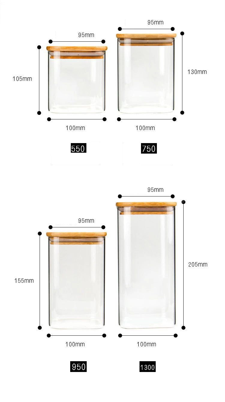 Borosilicate Glass Storage Jar, Kitchen Container Glassware