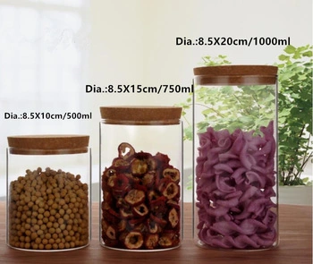 50ml 100ml 200ml 300ml Storage Jar Spice Glassware Glass Jar Glass Food Storage Jar