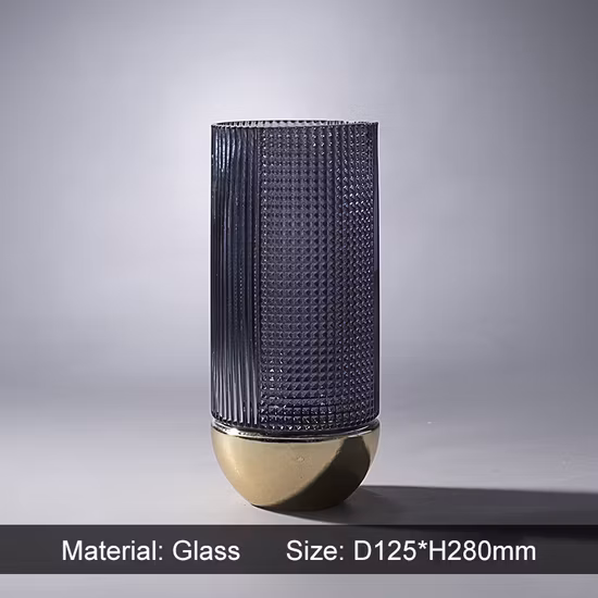 Modern Decor Classic Flower Pot High Grade Gift Straight Tube Glass Blowing Hydroponic Plant Vase