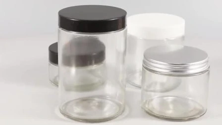 Square or Round Honey Jar Nut Glass Bottle Storage Glassware